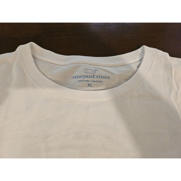 Limited Edition Vineyard Vines T-Shirt  Mens XL Lax Lacrosse White Long Sleeve - Picture 6 of 8